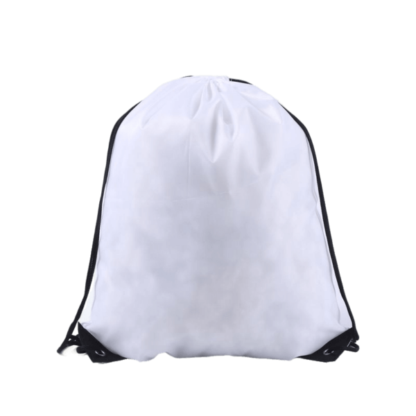 Nylon Bag - Drawstring - White