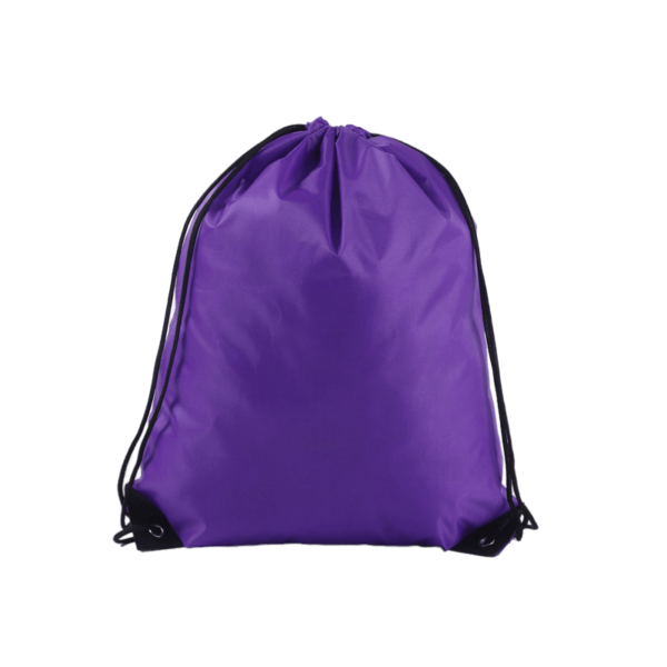 Nylon Bag - Drawstring -Purple